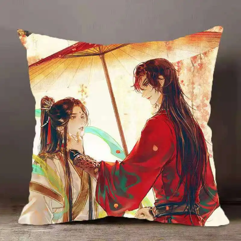 Chinese Anime Heavenly Officials Blessing double print Pillow Hua Cheng Xie Lian Tanmei CP Pillowcase Pillow 10 - Heaven Official's Blessing Store