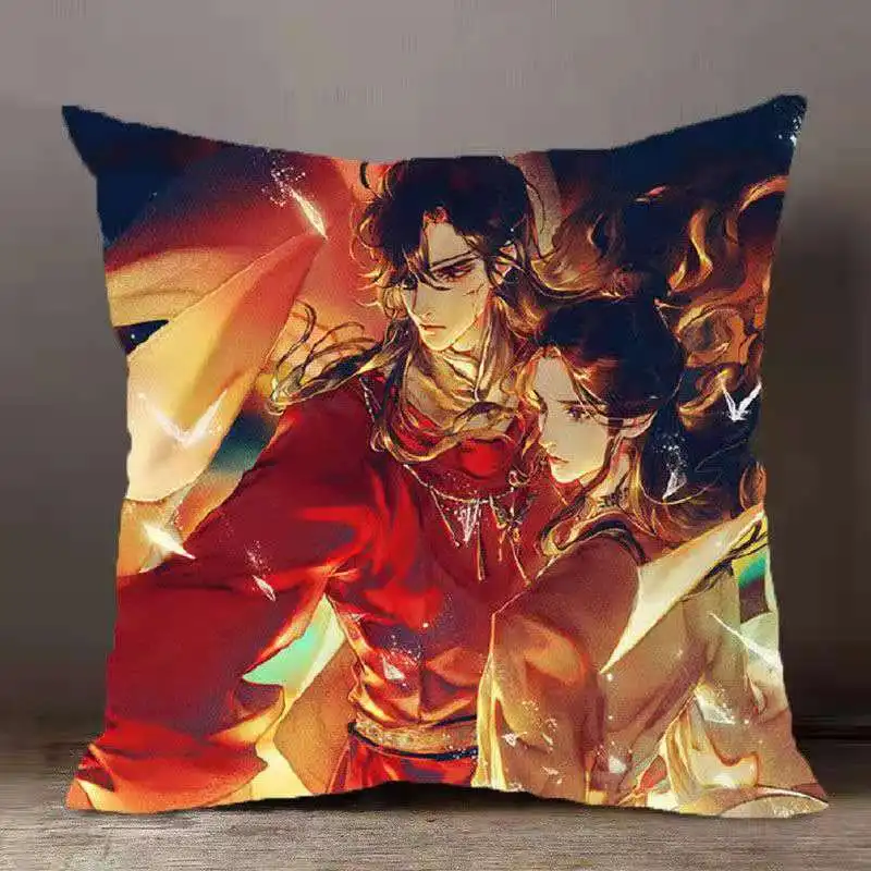 Chinese Anime Heavenly Officials Blessing double print Pillow Hua Cheng Xie Lian Tanmei CP Pillowcase Pillow 13 - Heaven Official's Blessing Store