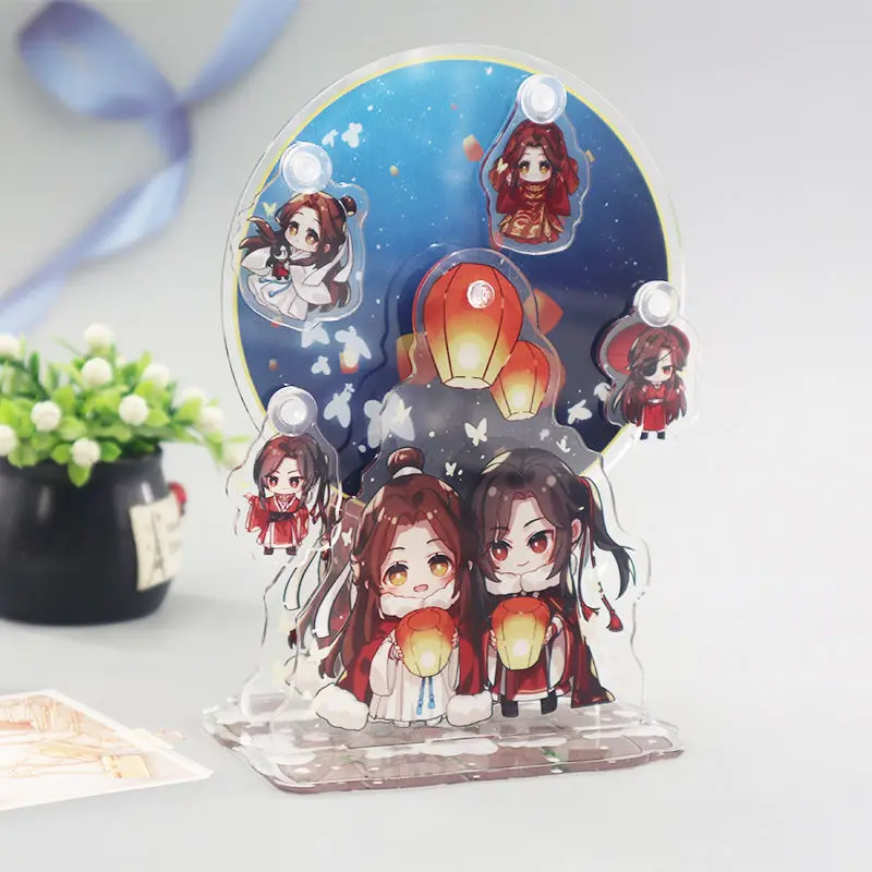 Heaven Official s Blessing Keychain Woman Acrylic Stand Key Chain Men Model Key Ring Key Holder 3 - Heaven Official's Blessing Store